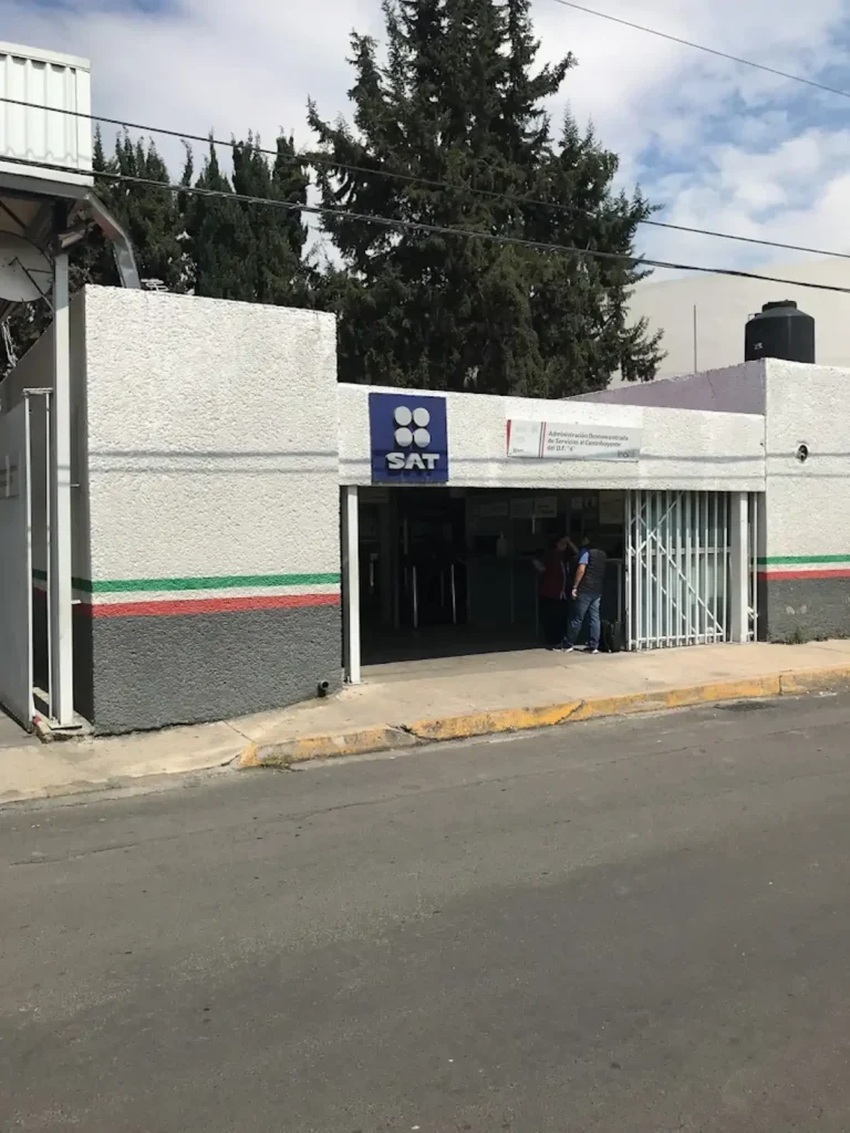 Fachada de la oficina SAT en Alcaldía Xochimilco