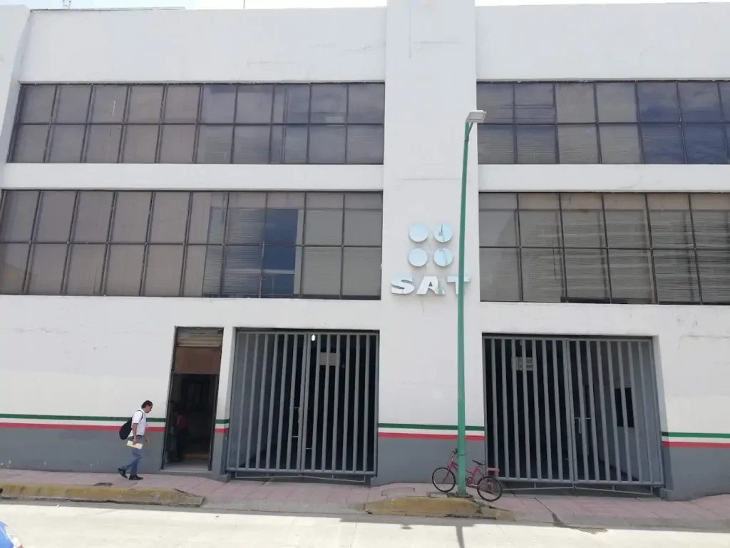 Fachada de la oficina SAT en Tapachula